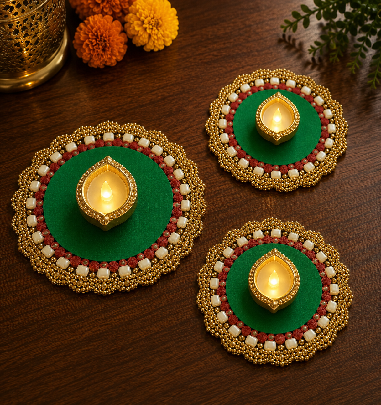 Diya Stand Set of 3