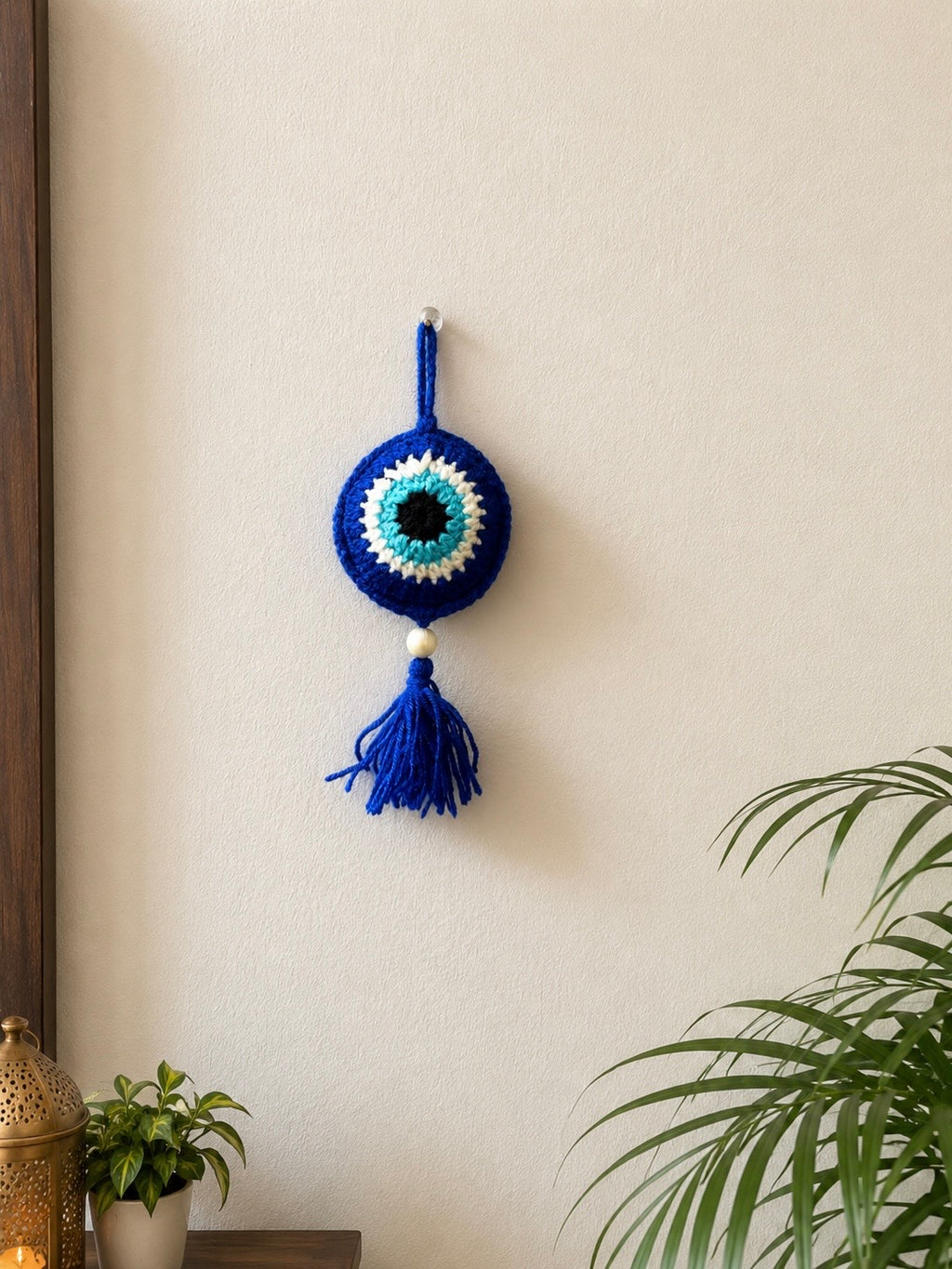 Evil Eye Crochet Wall Hanging