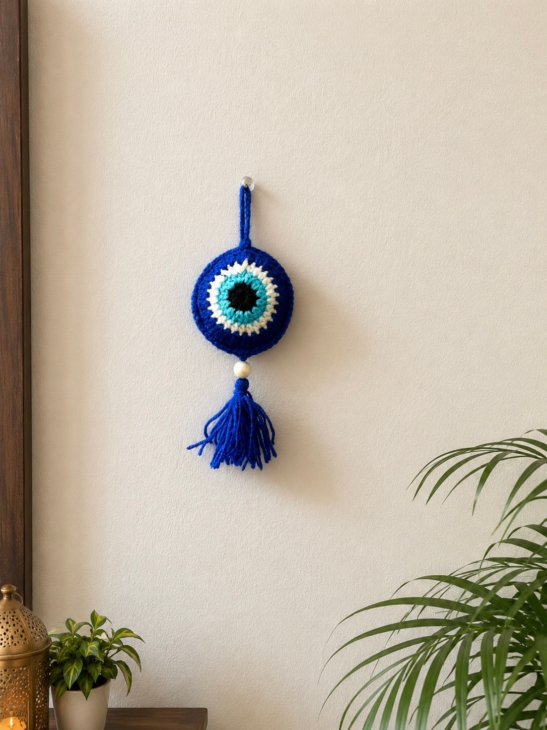 Evil Eye Crochet Wall Hanging