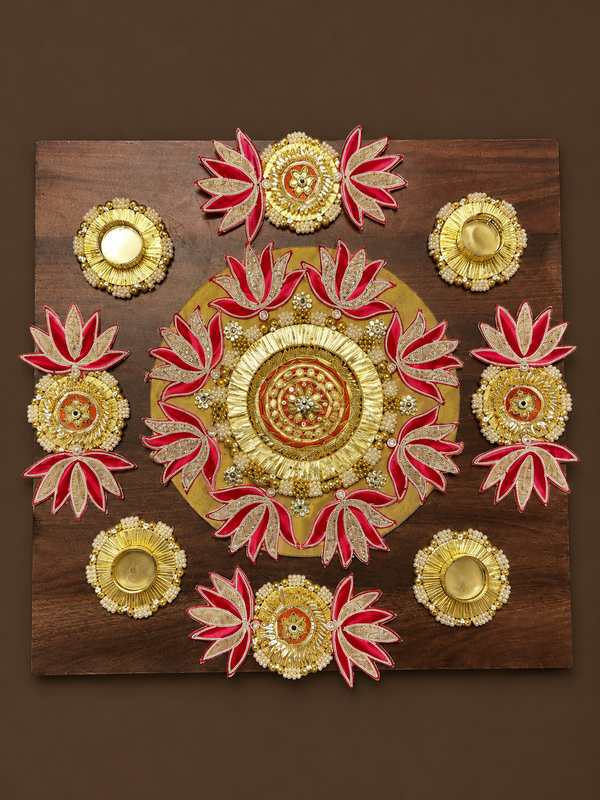 Rangoli Mat – Lotus - Vibrant Festive Décor